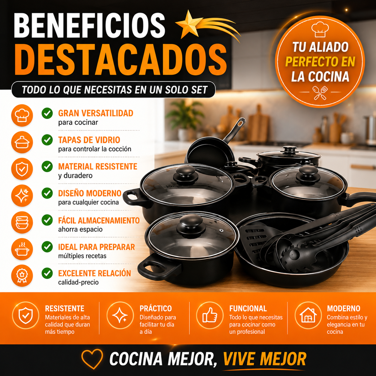 Juego de Ollas 13 PCS