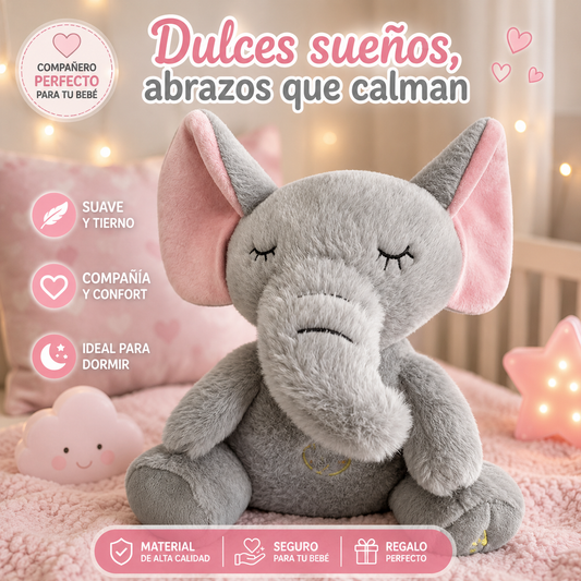 🌙🧸 Un Amiguito que Respira, Canta y Acompaña - Peluche Elefante Con Movimiento De Respiracion 🐘💤
