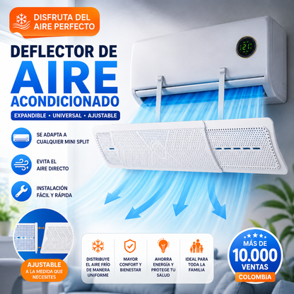 ❄️✨ El Accesorio que Transformará la Forma de Usar tu Aire Acondicionado - DEFLECTOR DE AIRE ACONDICIONADO Drops 🏠❄️