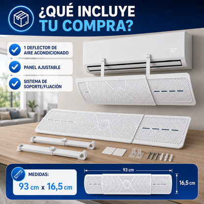 ❄️✨ El Accesorio que Transformará la Forma de Usar tu Aire Acondicionado - DEFLECTOR DE AIRE ACONDICIONADO Drops 🏠❄️