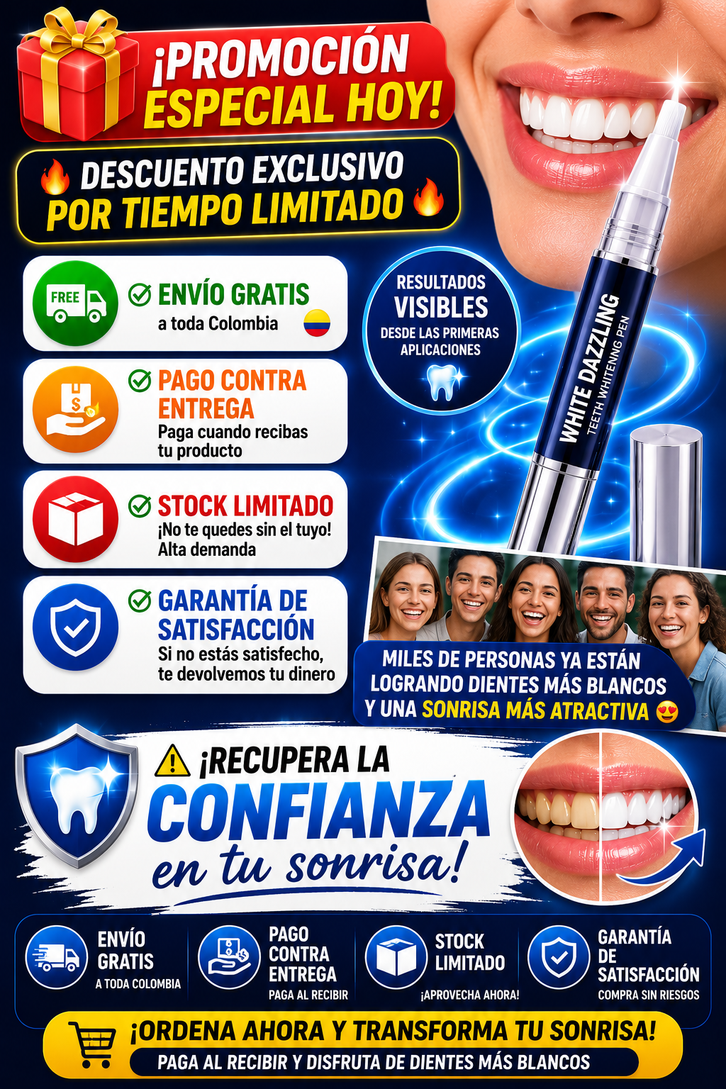 LAPIZ WHITE DAZZLING BLANQUEADOR DENTAL😁✨