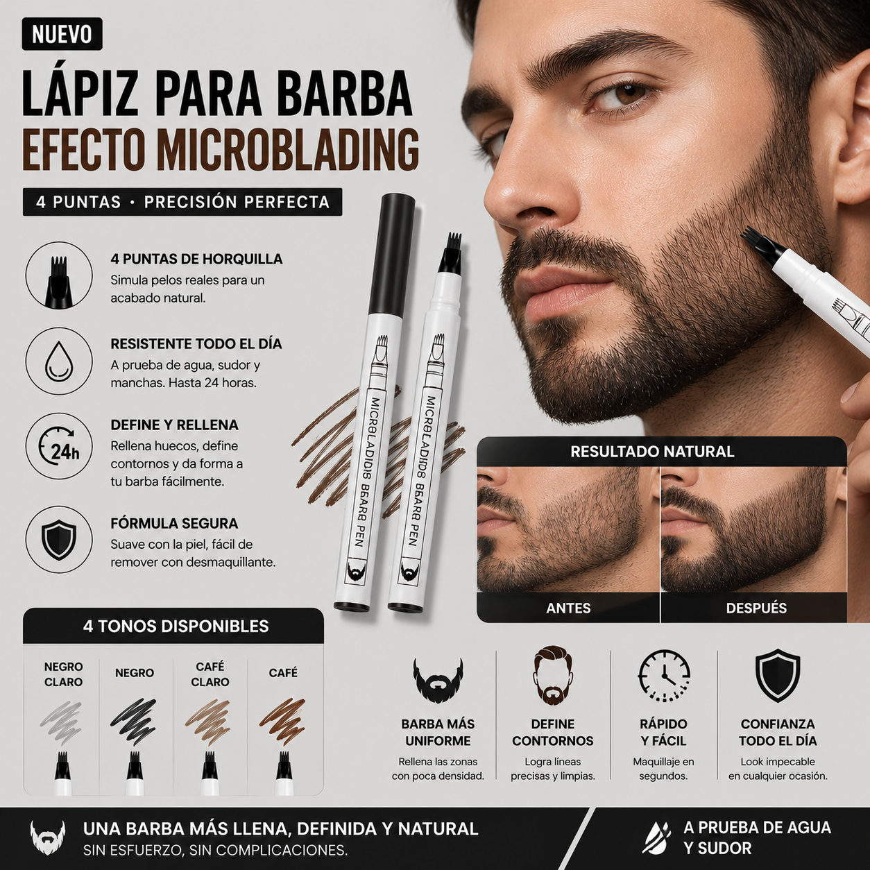 Compra 1 y llevate 2 ⚡ Lapiz Para Cejas Efecto Microblading