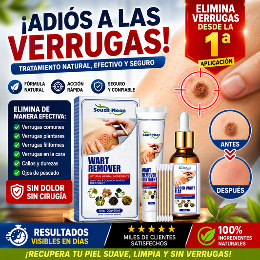 Crema + Sérum ELIMINADOR DE VERRUGAS