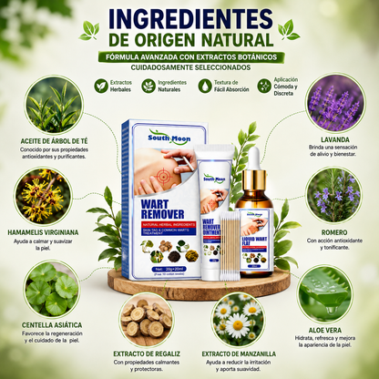 Crema + Sérum ELIMINADOR DE VERRUGAS