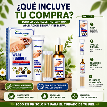 Crema + Sérum ELIMINADOR DE VERRUGAS