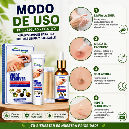 Crema + Sérum ELIMINADOR DE VERRUGAS
