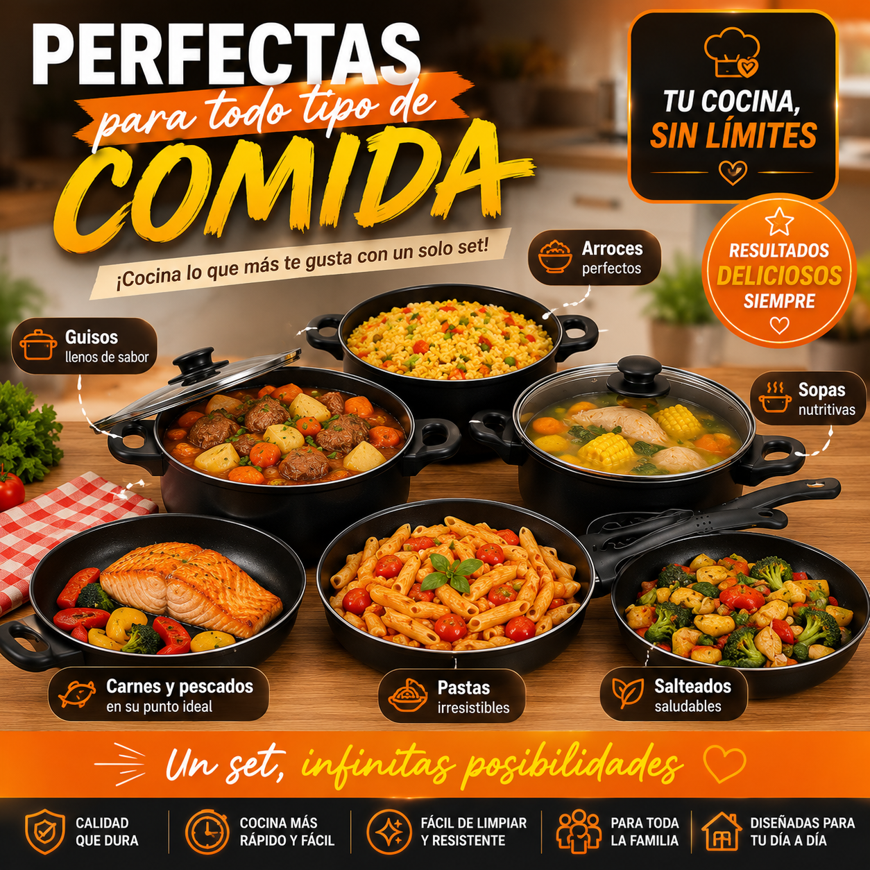 Juego de Ollas 13 PCS