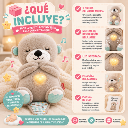 Peluche Interactivo Nutria De Respiració 💙👶🦦