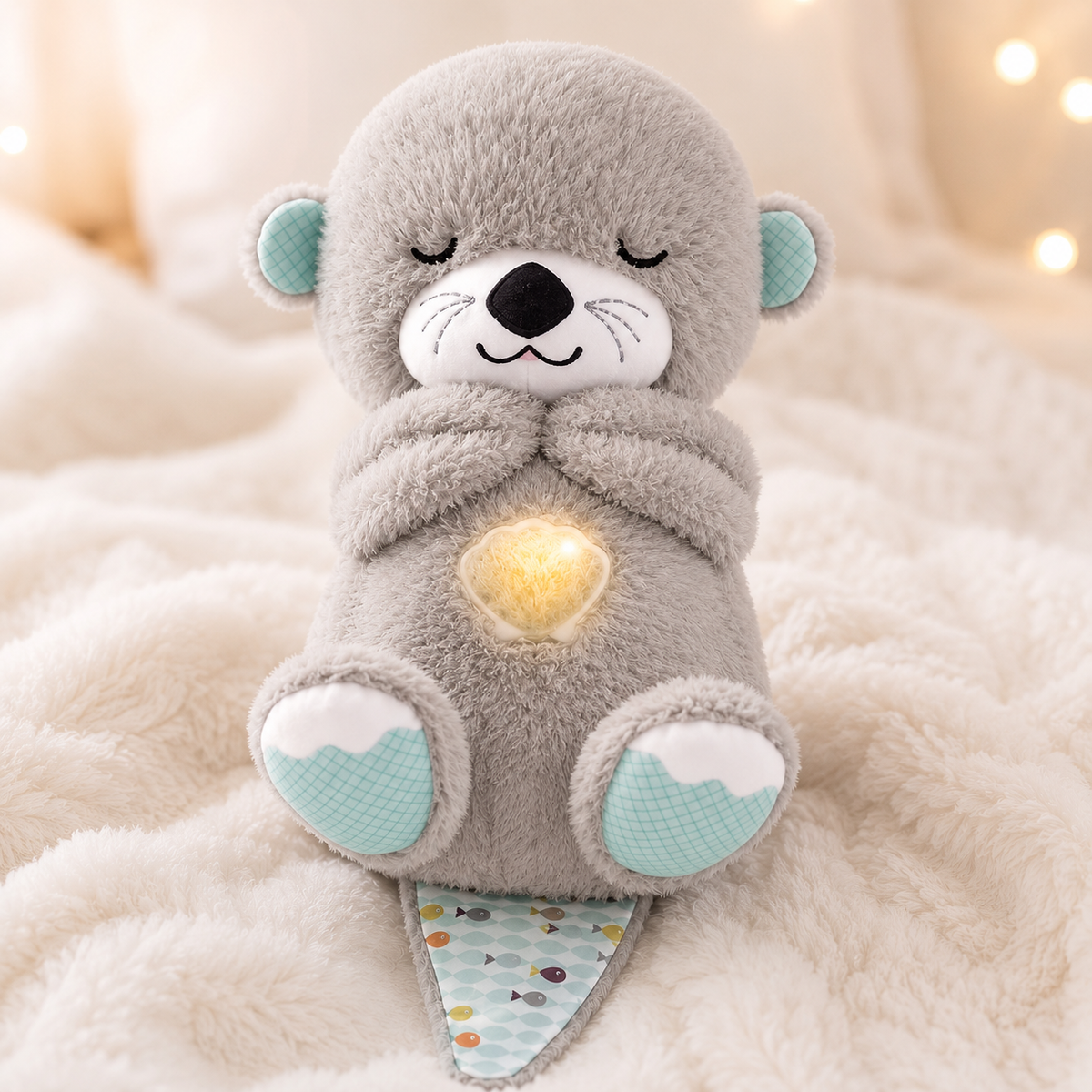 Peluche Interactivo Nutria De Respiració 💙👶🦦