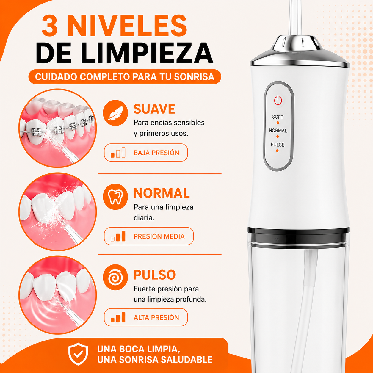 Irrigador oral+ kit boquillas gratis 🦷