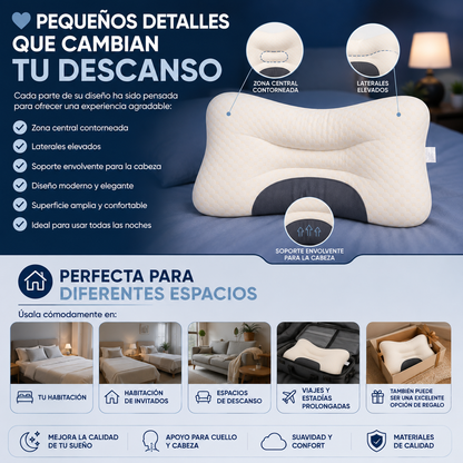 😴 Almohada Ergonómica Cervical™ – El Confort que Tu Descanso Estaba Esperando