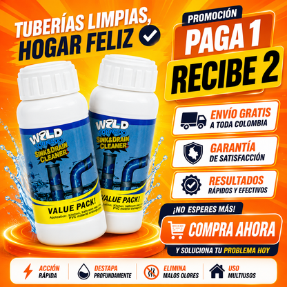 WILD TORNADO Destapa cañería 🚿💧