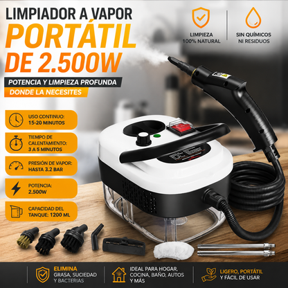 Limpiador a vapor presurizado alta temp  - 2.500W