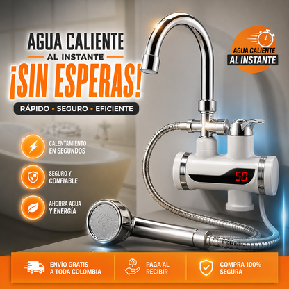 Grifo y Ducha Calentadora de Agua 🚿