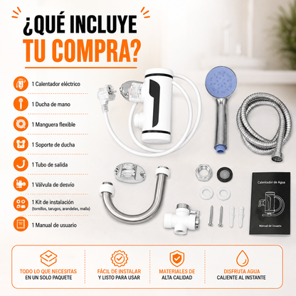 Grifo y Ducha Calentadora de Agua 🚿