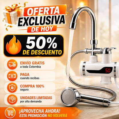 Grifo y Ducha Calentadora de Agua 🚿