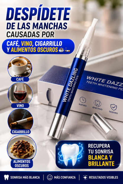 LAPIZ WHITE DAZZLING BLANQUEADOR DENTAL😁✨