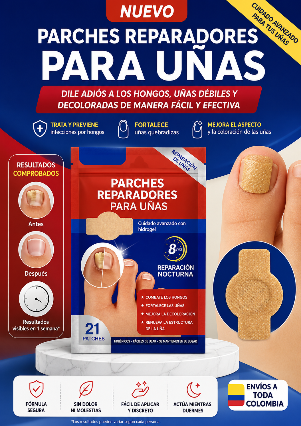Parches Para Hongos En Uñas 🍄