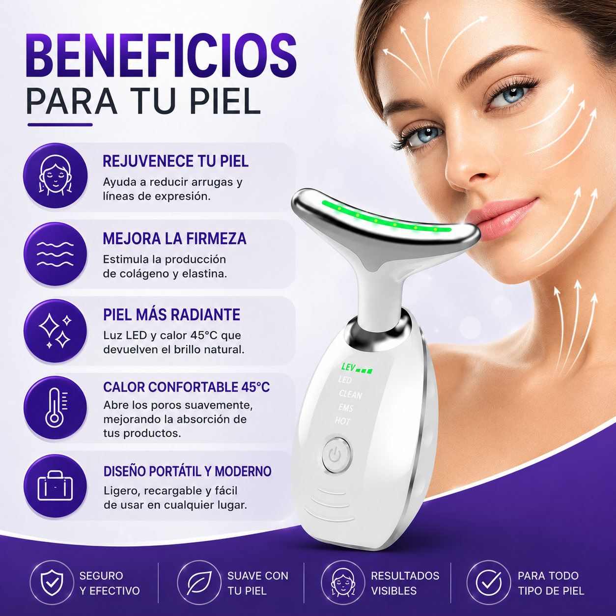 El Masajeador Facial LED que Está Transformando Rutinas de Belleza 💎✨