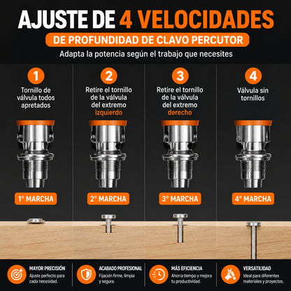 PISTOLA DE CLAVOS SIN REMACHES 🔥