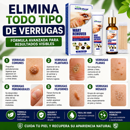 Crema + Sérum ELIMINADOR DE VERRUGAS