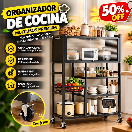 ✨Promo 50% Off ✨ - Mueble Organizador Metálico Para Cocina 🛒❤️